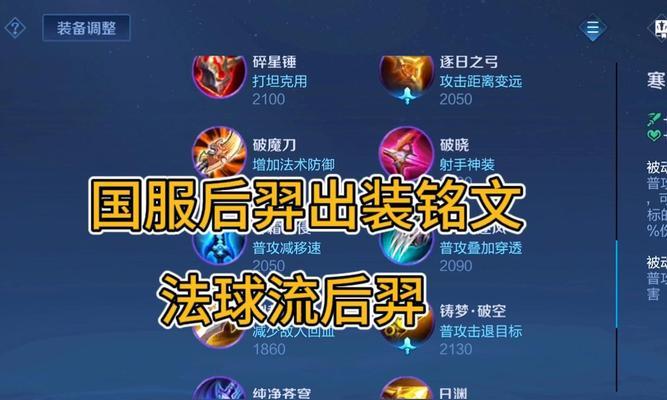 王者荣耀（打造无敌射手！必备铭文与出装策略解析）